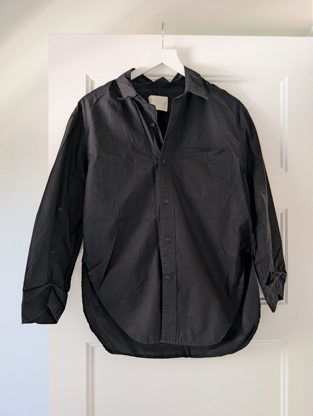 Citizens Of Humanity Black 3/4 Sleeve Button Down